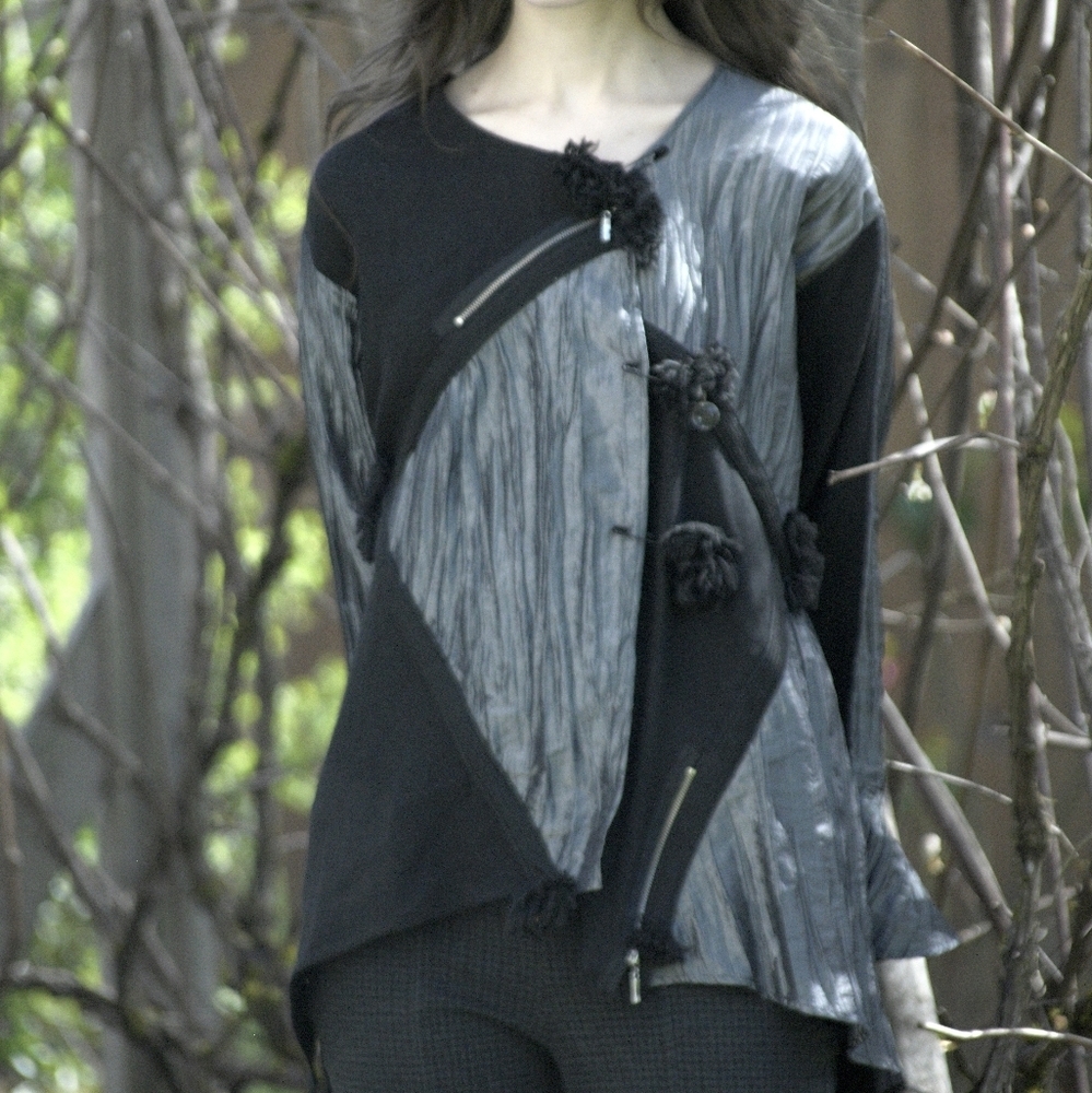 Siewierski Andrzej Statement Piece Flared Sleeve Patchwork Top - Picture 14 of 15